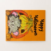 HALLOWEEN PUMPKIN ON TOP OF A MOUSE  PUZZLE (Horizontal)