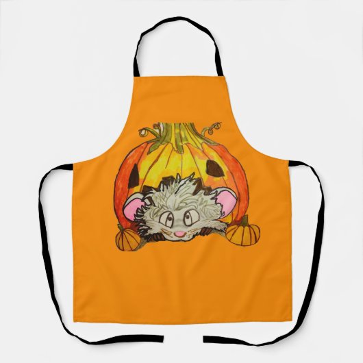 HALLOWEEN PUMPKIN ON TOP OF A MOUSE SCHÜRZE (Vorderseite)