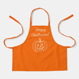 Halloween Pumpkin Orange All-Over Print Schürze