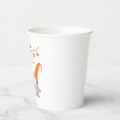 Halloween Pumpkin-Orange-Papiertassen Pappbecher (Links)