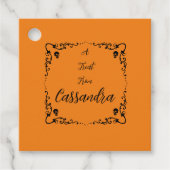 Halloween Pumpkin Orange Personalisiert Geschenkanhänger (Vorderseite)