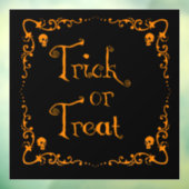 Halloween Pumpkin Orange Trick oder Treat Fensteraufkleber (Blatt 3)
