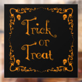 Halloween Pumpkin Orange Trick oder Treat Fensteraufkleber (Blatt 2)