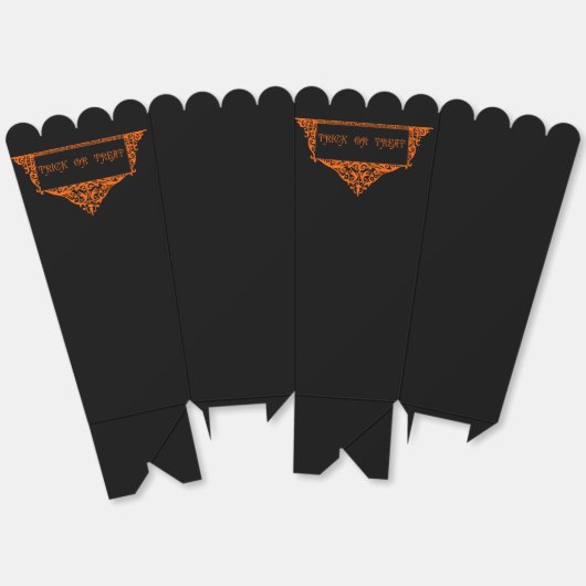 Halloween Pumpkin Orange Trick oder Treat Geschenkschachtel (Ungeklappt)