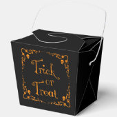 Halloween Pumpkin Orange Trick oder Treat Geschenkschachtel (Vorderseite)