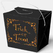 Halloween Pumpkin Orange Trick oder Treat Geschenkschachtel (Rückseite)