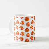 Halloween Pumpkin Orange Trick oder Treat Holiday Kaffeetasse (Vorderseite Links)