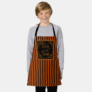 Halloween Pumpkin Orange Trick oder Treat Schürze