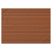 Halloween Pumpkin Orange und Black Strip Tischdecke (Vorderseite (Horizontal))