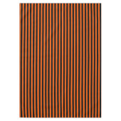Halloween Pumpkin Orange und Black Strip Tischdecke (Vorderseite)
