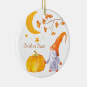 Halloween Pumpkin-Orangenschmuck Keramik Ornament (Rechts)