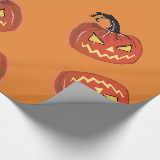 Halloween Pumpkin Packpapier (Ecke)
