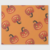 Halloween Pumpkin Packpapier (Flach)