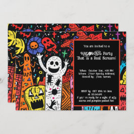 Halloween Pumpkin Palooza Party Einladung