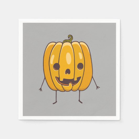 Halloween Pumpkin Paper Napkin Serviette (Vorderseite)