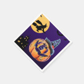 Halloween Pumpkin Paper Napkin Serviette (Ecke)