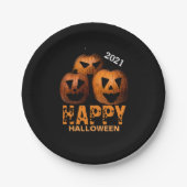 Halloween Pumpkin Paper Plate Pappteller (Vorderseite)