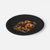 Halloween Pumpkin Paper Plate Pappteller (Schrägansicht)