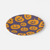 Halloween Pumpkin Paper Plate Pappteller (Schrägansicht)