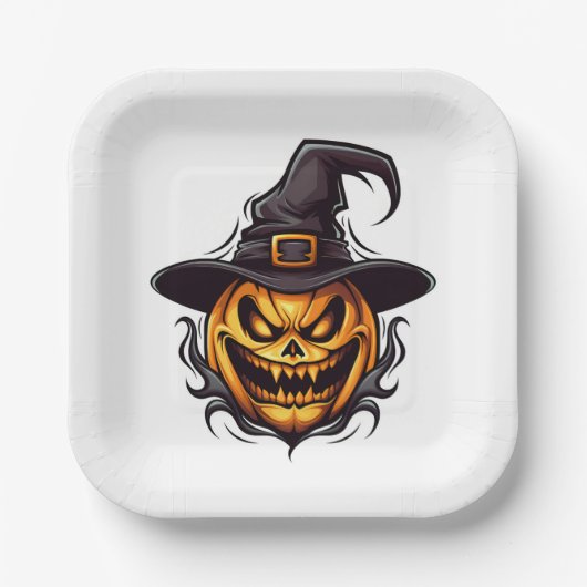 Halloween Pumpkin Paper Teller (Vorderseite)