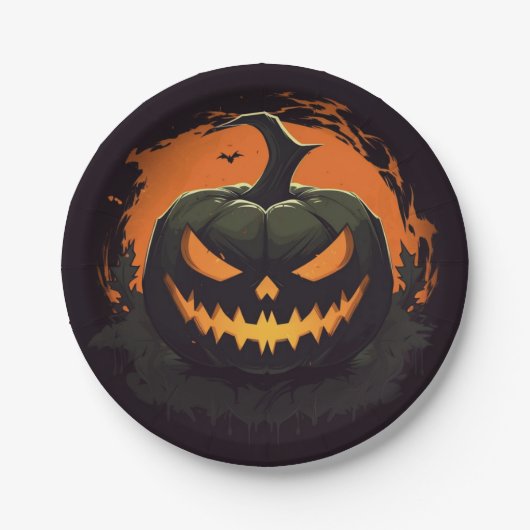 Halloween Pumpkin Paper Teller (Vorderseite)
