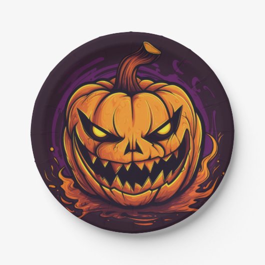 Halloween Pumpkin Paper Teller (Vorderseite)