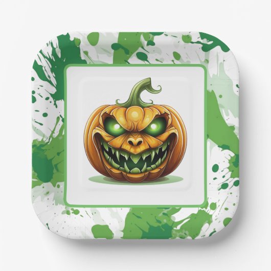 Halloween Pumpkin Paper Teller (Vorderseite)