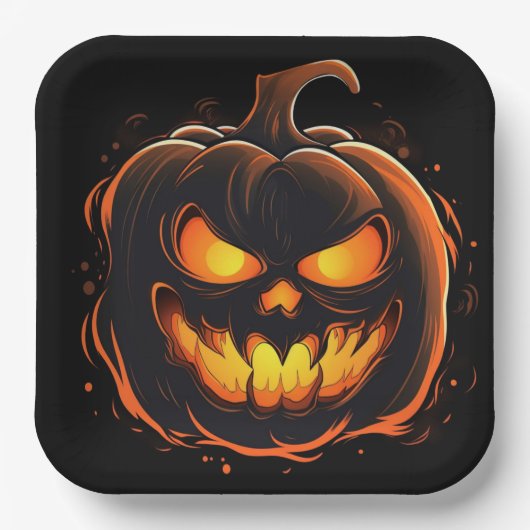 Halloween Pumpkin Paper Teller (Vorderseite)