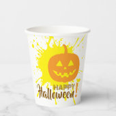 Halloween Pumpkin Pappbecher (Vorderseite)