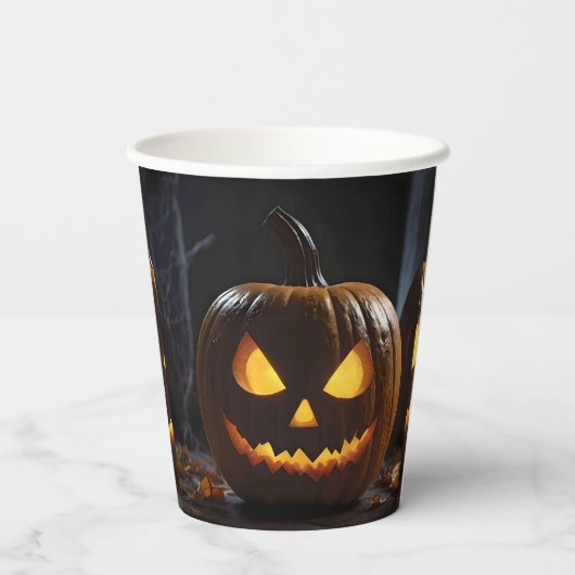 Halloween Pumpkin, Pappbecher (Rückseite)