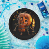 Halloween Pumpkin Pappteller (Party)