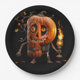 Halloween Pumpkin Pappteller