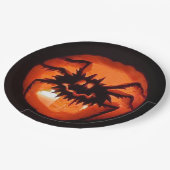 Halloween Pumpkin Pappteller (Schrägansicht)