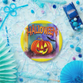 Halloween Pumpkin Pappteller (Party)