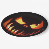 Halloween Pumpkin Pappteller (Schrägansicht)