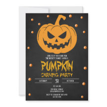 Halloween Pumpkin-Party Einladung