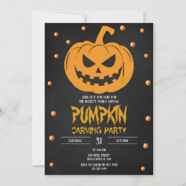 Halloween Pumpkin-Party Einladung