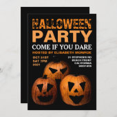 Halloween Pumpkin-Party Einladung (Vorne/Hinten)