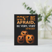Halloween Pumpkin Party Einladung Postcard (Stehend Vorderseite)