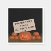 Halloween Pumpkin Party Kürbislaterne Napkins Serviette (Vorderseite)
