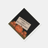 Halloween Pumpkin Party Kürbislaterne Napkins Serviette (Ecke)