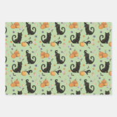 Halloween Pumpkin Party Wrapping Paper Sheets Geschenkpapier Set (Vorderseite 3)