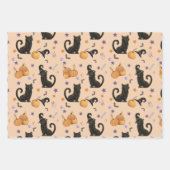 Halloween Pumpkin Party Wrapping Paper Sheets Geschenkpapier Set (Vorderseite)