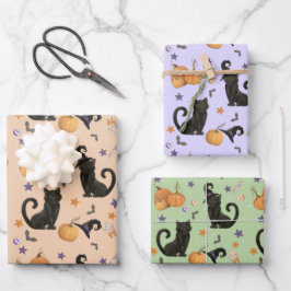 Halloween Pumpkin Party Wrapping Paper Sheets Geschenkpapier Set
