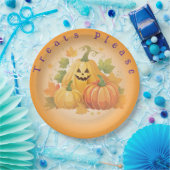 Halloween Pumpkin Patch anpassbar Pappteller (Party)