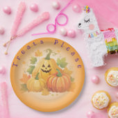Halloween Pumpkin Patch anpassbar Pappteller (Party)