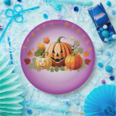 Halloween Pumpkin Patch anpassbar Pappteller (Party)