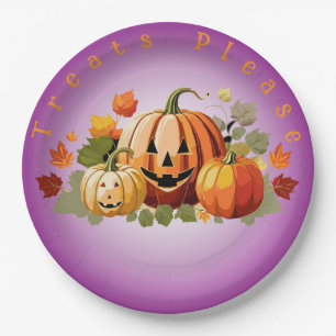 Halloween Pumpkin Patch anpassbar Pappteller