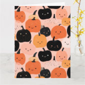Halloween Pumpkin Patch Blank Notecard Karte (Gelbe Blume)