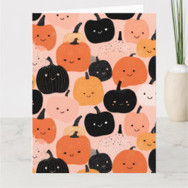 Halloween Pumpkin Patch Blank Notecard Karte